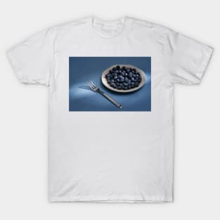 Blueberries on a wooden board T-Shirt